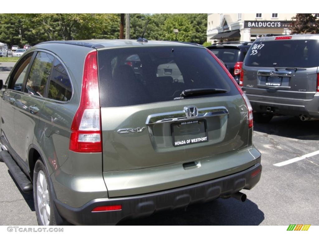 2008 CR-V EX-L 4WD - Green Tea Metallic / Ivory photo #7