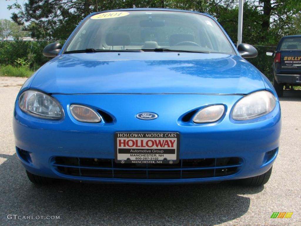 2001 Escort ZX2 Coupe - Bright Atlantic Blue Metallic / Medium Prairie Tan photo #2