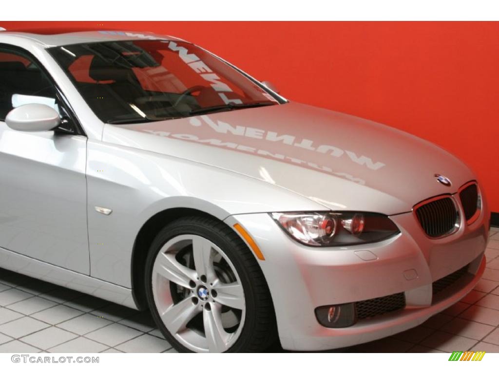 2009 3 Series 335i Coupe - Titanium Silver Metallic / Black photo #12