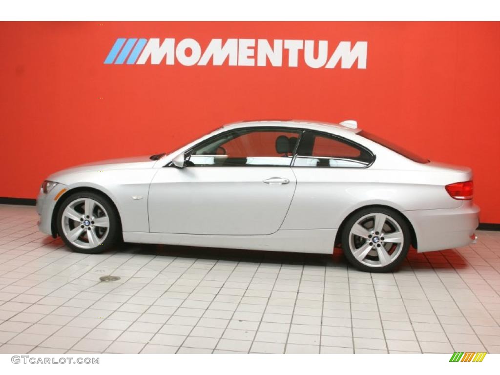 2009 3 Series 335i Coupe - Titanium Silver Metallic / Black photo #15