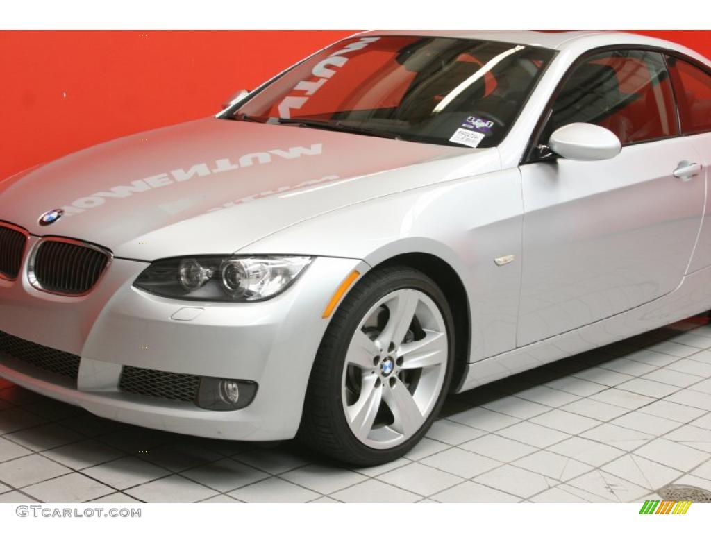2009 3 Series 335i Coupe - Titanium Silver Metallic / Black photo #17