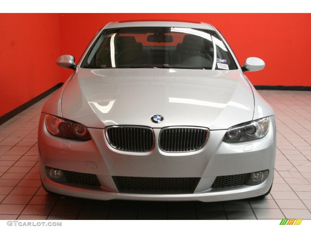 2009 3 Series 335i Coupe - Titanium Silver Metallic / Black photo #18
