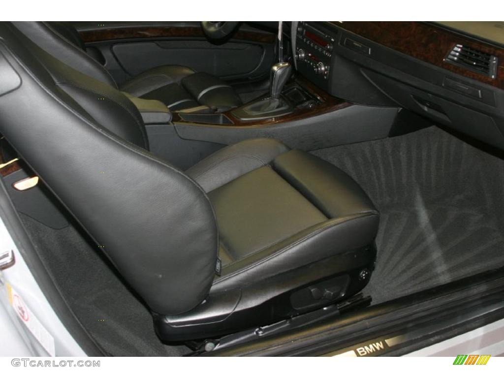 2009 3 Series 335i Coupe - Titanium Silver Metallic / Black photo #26