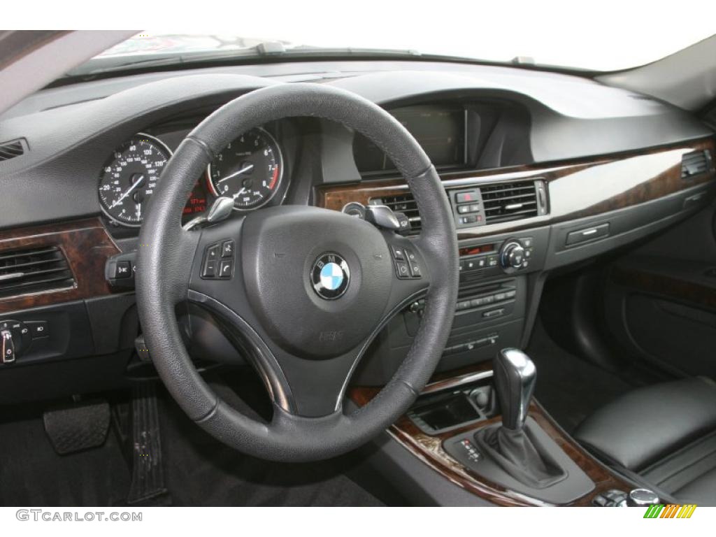 2009 BMW 3 Series 328xi Coupe Black Dashboard Photo #49807665