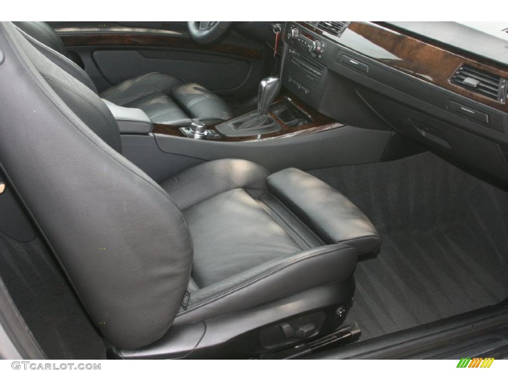 2009 3 Series 328xi Coupe - Space Grey Metallic / Black photo #26