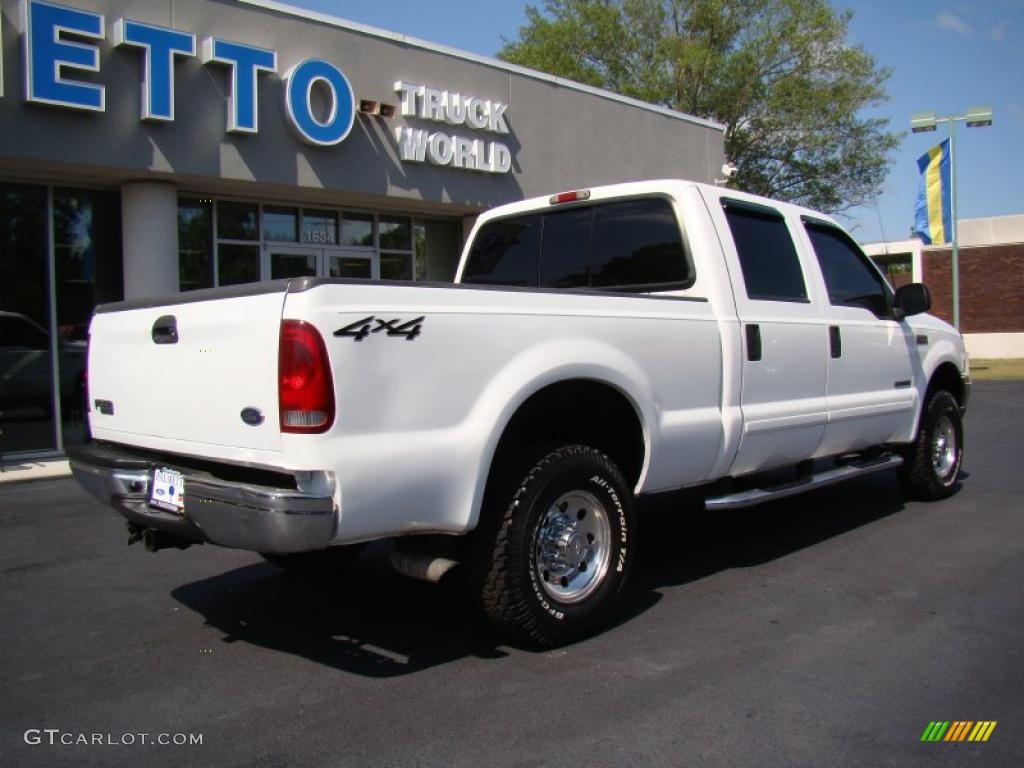 2001 F250 Super Duty XL Super Crew 4x4 - Oxford White / Medium Graphite photo #8