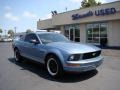 2005 Windveil Blue Metallic Ford Mustang V6 Premium Coupe  photo #2