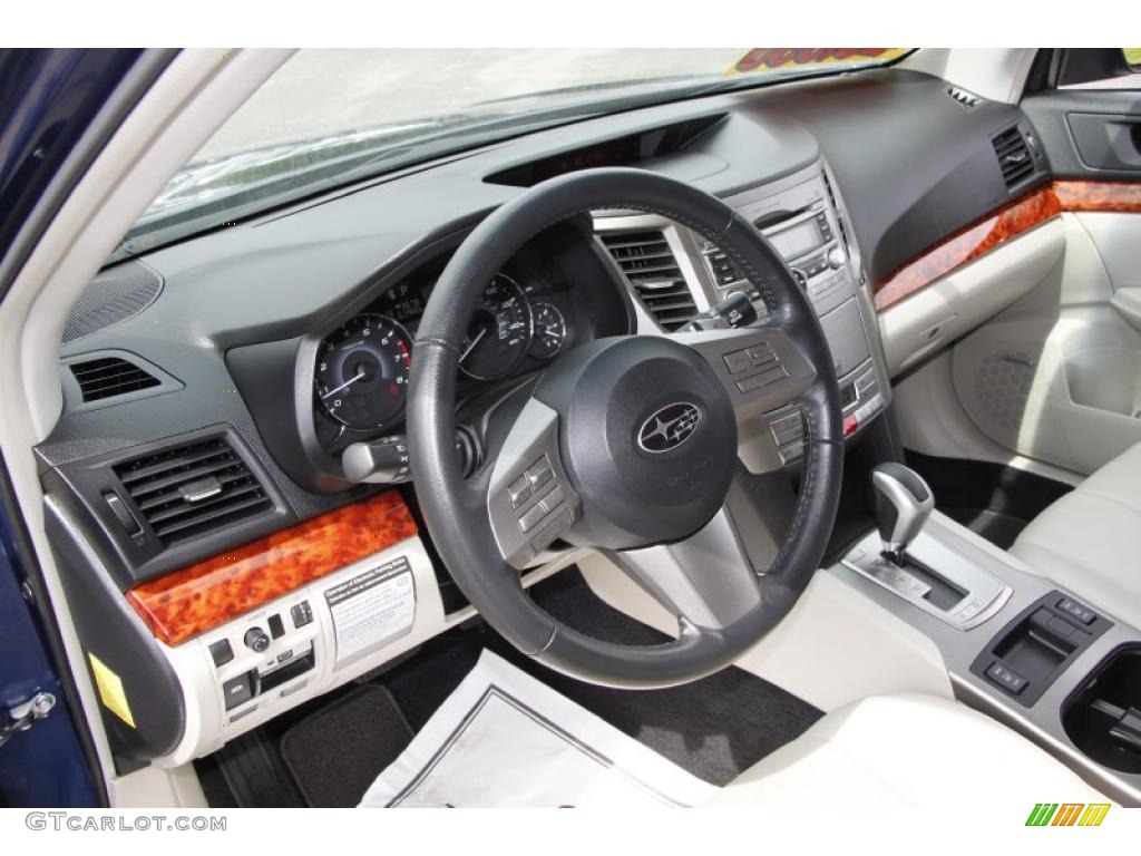 Warm Ivory Interior 2010 Subaru Outback 2.5i Limited Wagon Photo #49810593