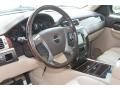 2008 GMC Yukon Cocoa/Light Cashmere Interior Steering Wheel Photo