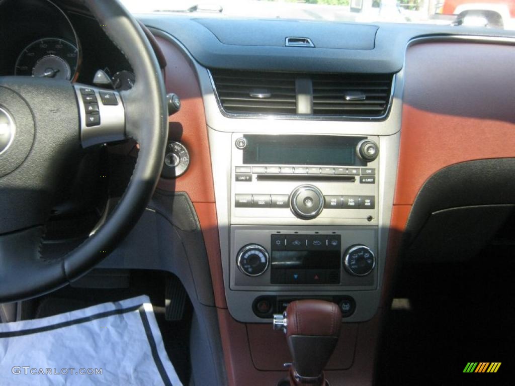 2008 Malibu LTZ Sedan - Black Granite Metallic / Ebony/Brick Red photo #9