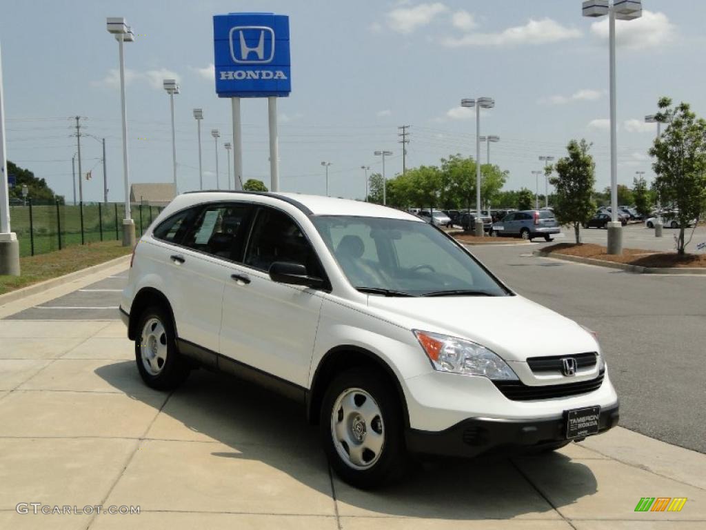 2008 CR-V LX - Taffeta White / Gray photo #2