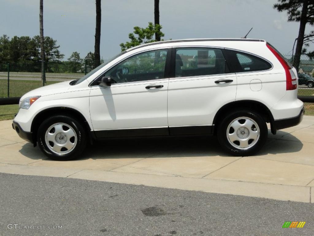 2008 CR-V LX - Taffeta White / Gray photo #7
