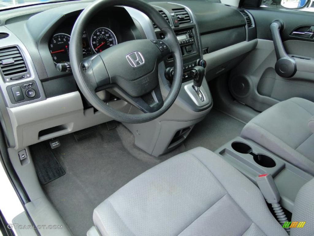 2008 CR-V LX - Taffeta White / Gray photo #12