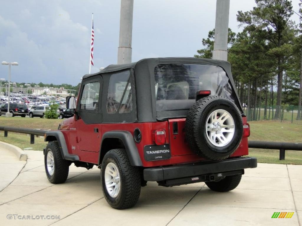 1998 Wrangler SE 4x4 - Chili Pepper Red Pearl / Gray photo #6