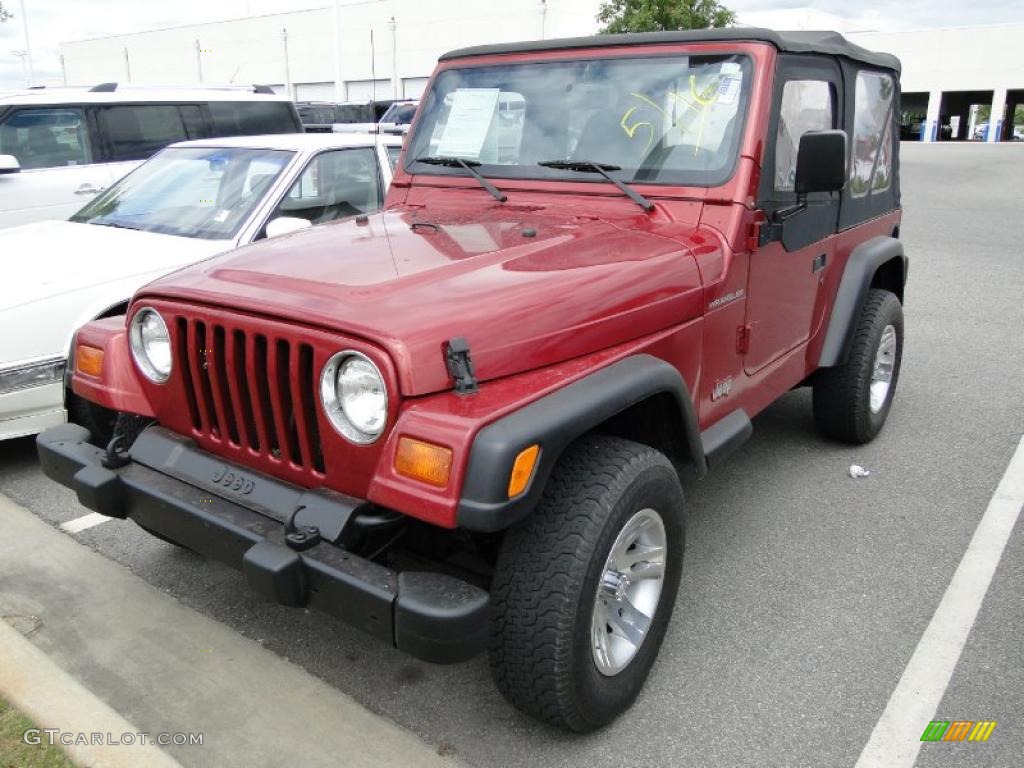 1998 Wrangler SE 4x4 - Chili Pepper Red Pearl / Gray photo #27