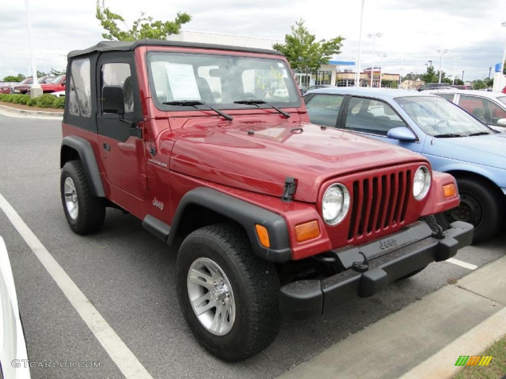 1998 Wrangler SE 4x4 - Chili Pepper Red Pearl / Gray photo #28