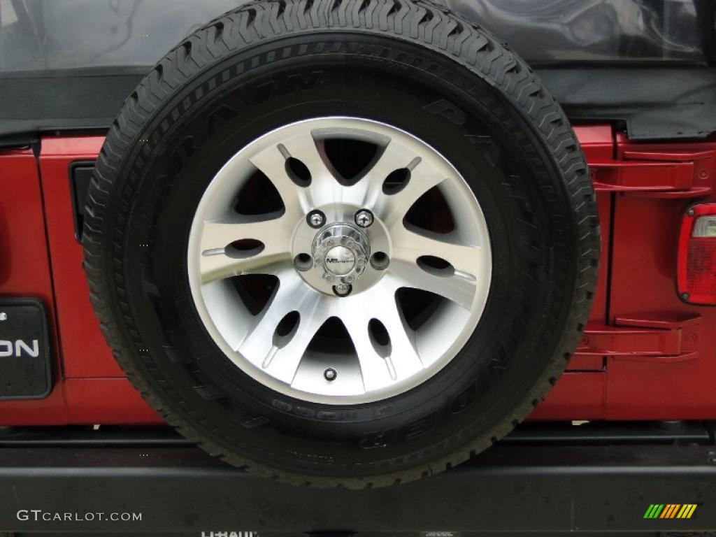 1998 Wrangler SE 4x4 - Chili Pepper Red Pearl / Gray photo #29