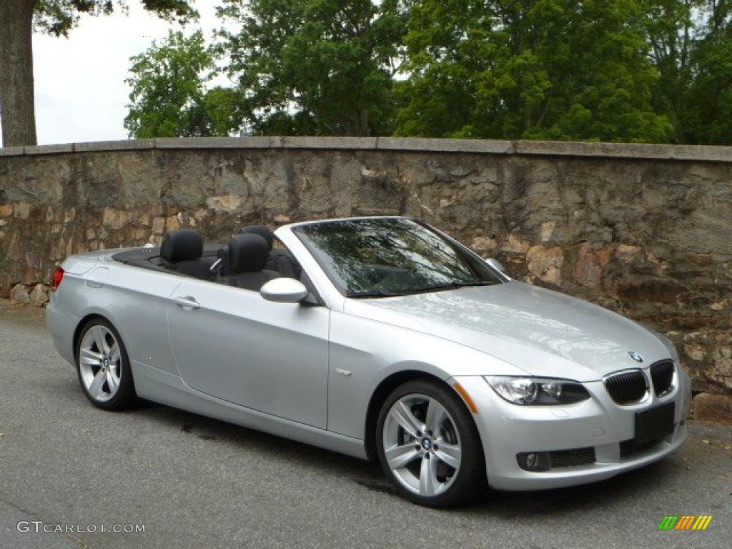 2007 3 Series 335i Convertible - Titanium Silver Metallic / Black photo #1