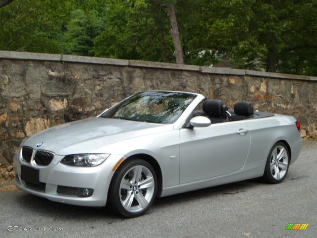 2007 3 Series 335i Convertible - Titanium Silver Metallic / Black photo #4