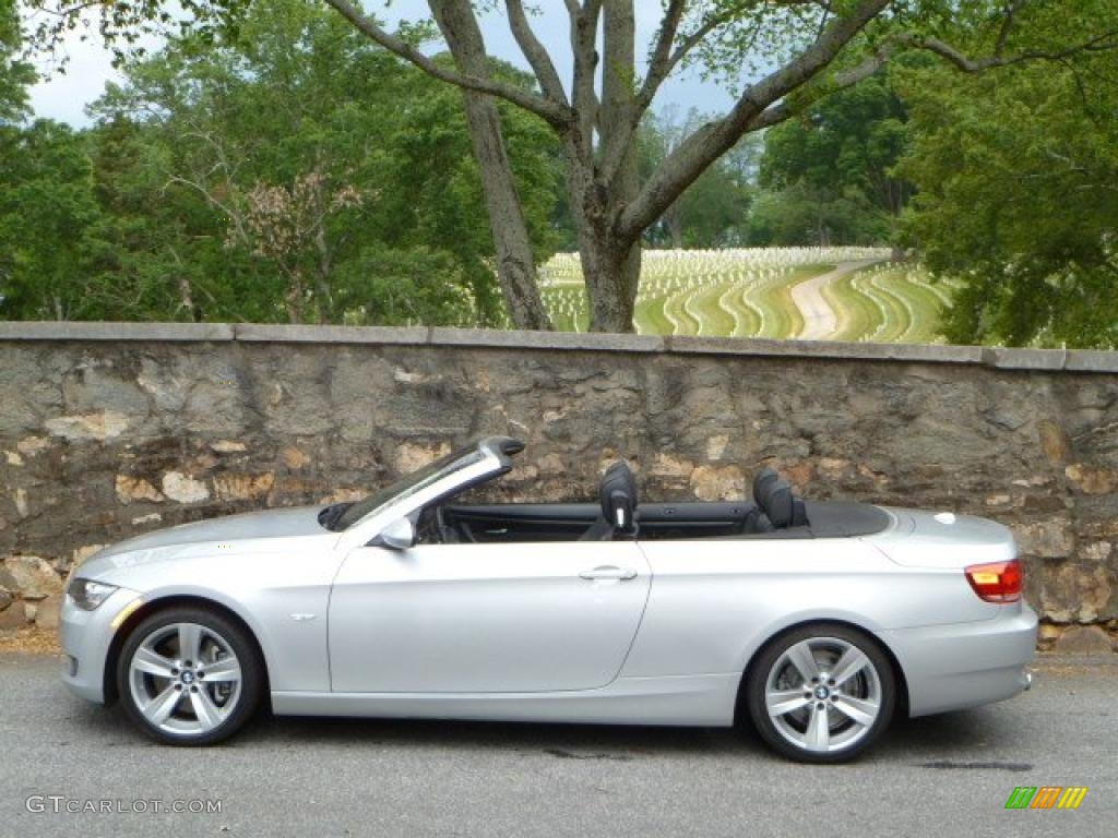 2007 3 Series 335i Convertible - Titanium Silver Metallic / Black photo #5