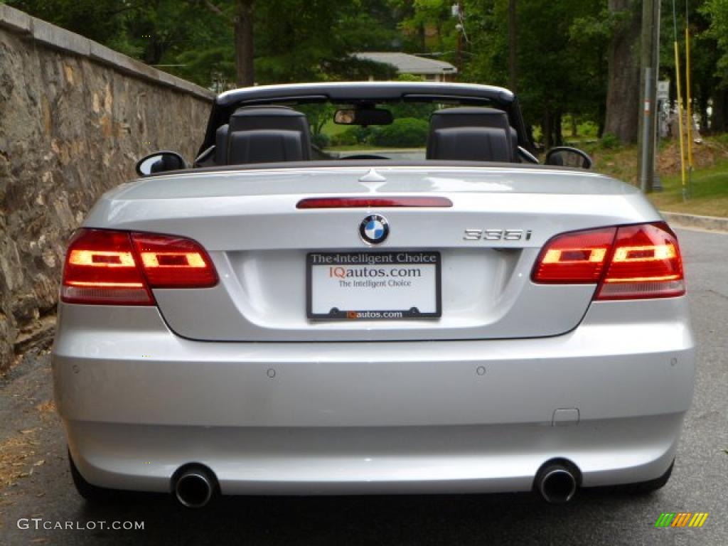 2007 3 Series 335i Convertible - Titanium Silver Metallic / Black photo #6