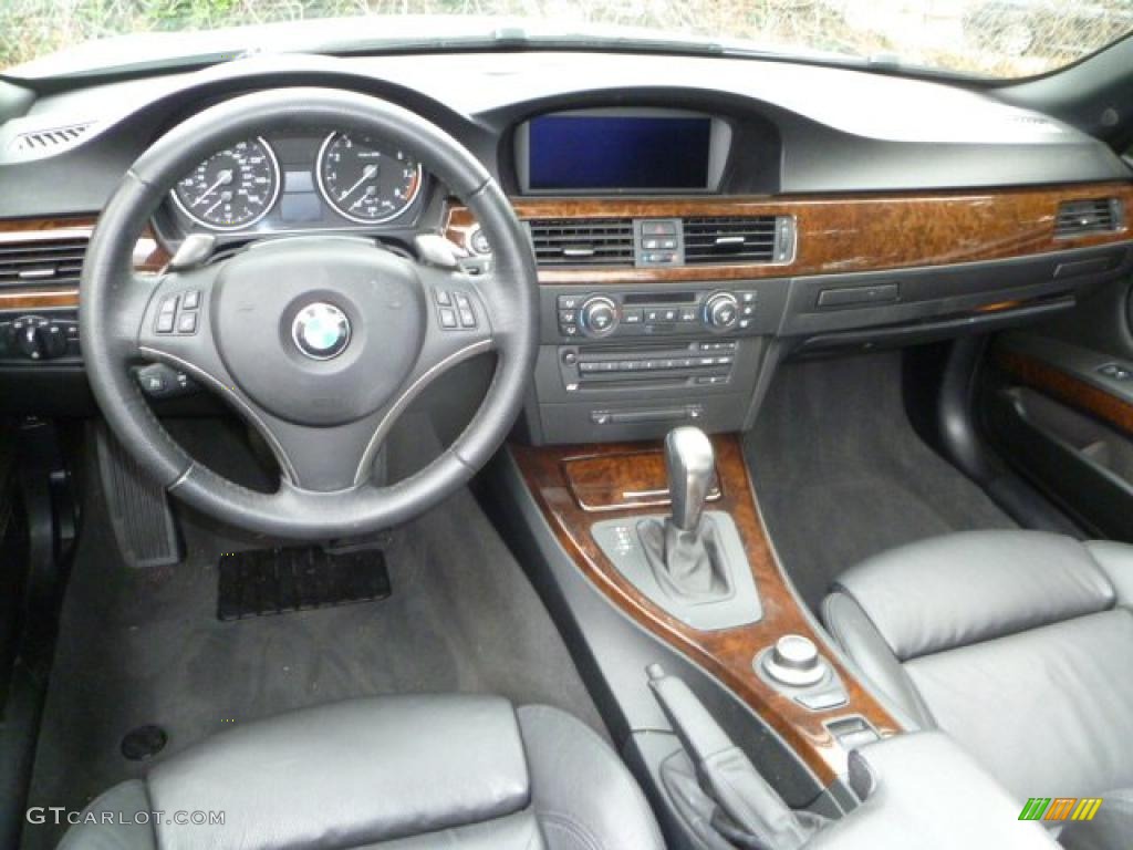 2007 3 Series 335i Convertible - Titanium Silver Metallic / Black photo #7