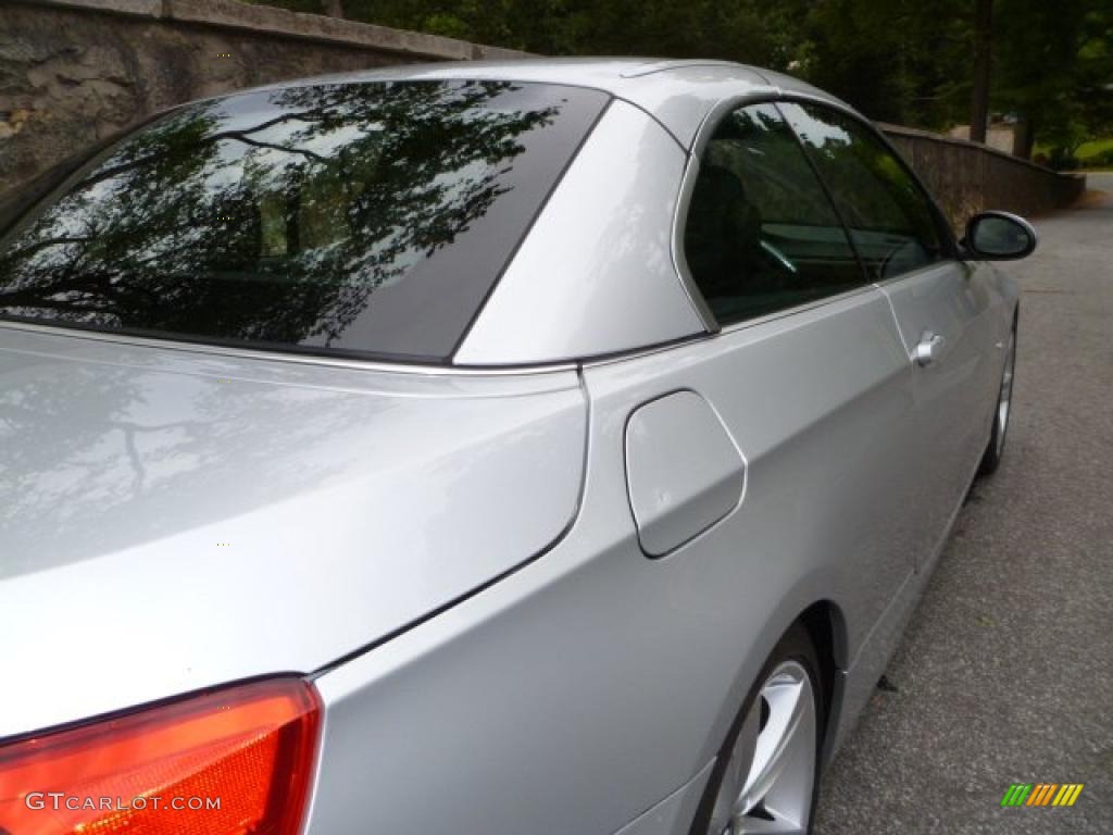 2007 3 Series 335i Convertible - Titanium Silver Metallic / Black photo #11