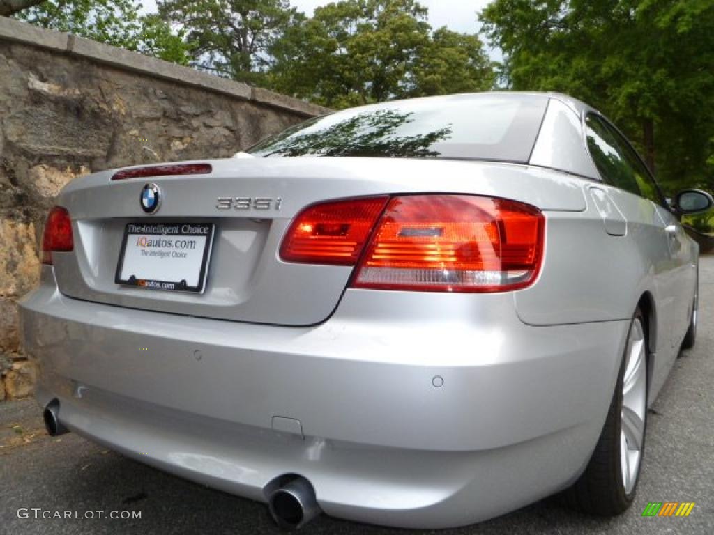 2007 3 Series 335i Convertible - Titanium Silver Metallic / Black photo #12