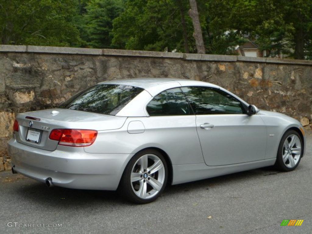 2007 3 Series 335i Convertible - Titanium Silver Metallic / Black photo #13