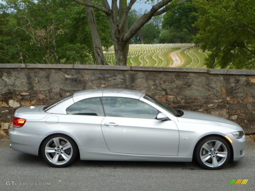 2007 3 Series 335i Convertible - Titanium Silver Metallic / Black photo #16