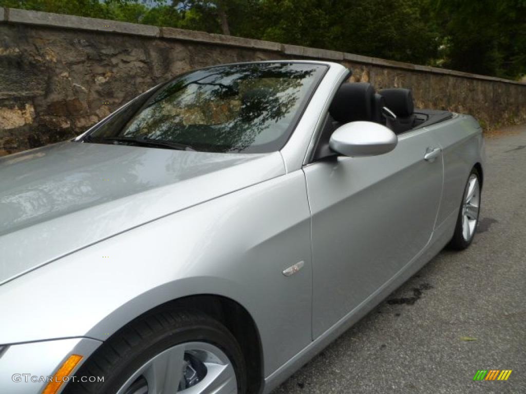 2007 3 Series 335i Convertible - Titanium Silver Metallic / Black photo #17