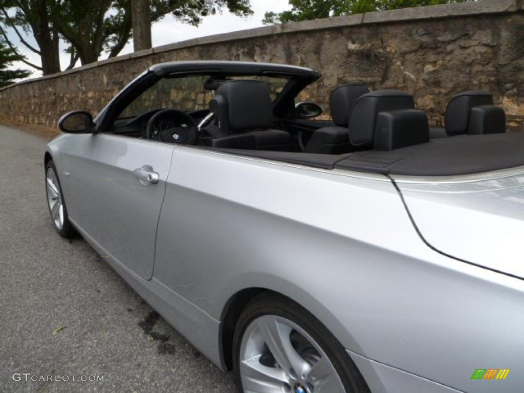 2007 3 Series 335i Convertible - Titanium Silver Metallic / Black photo #19