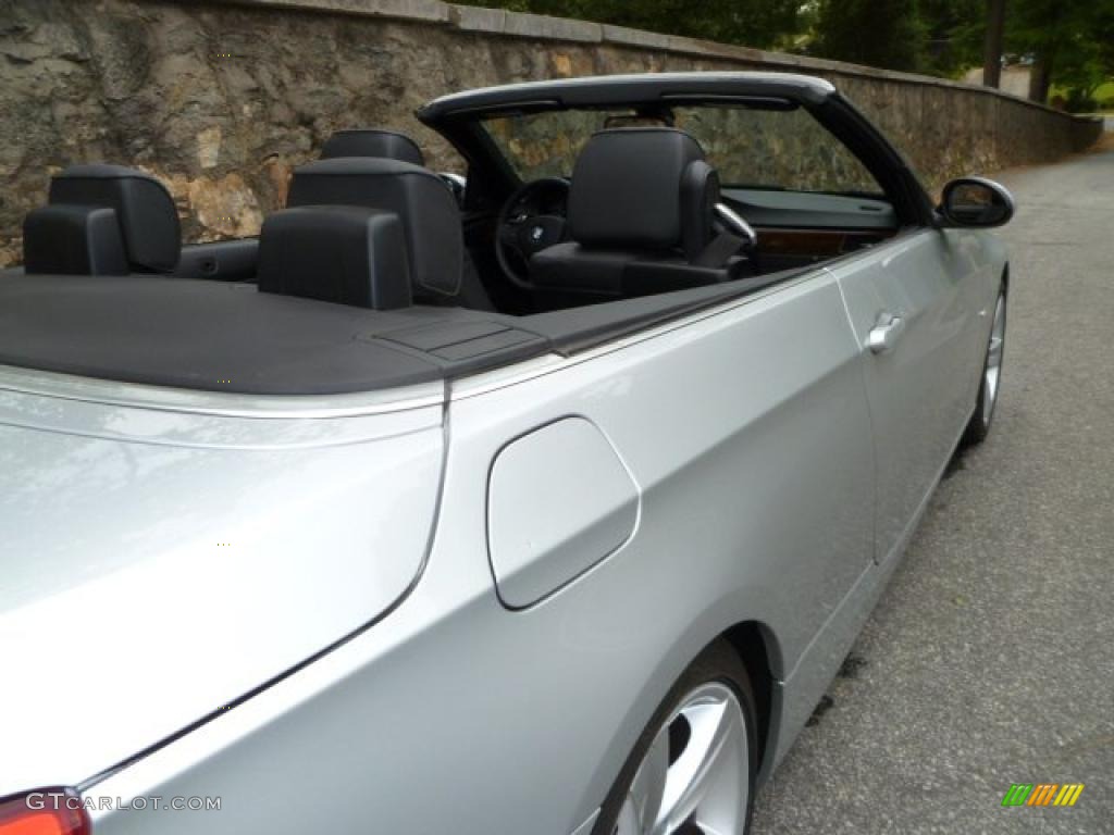 2007 3 Series 335i Convertible - Titanium Silver Metallic / Black photo #20