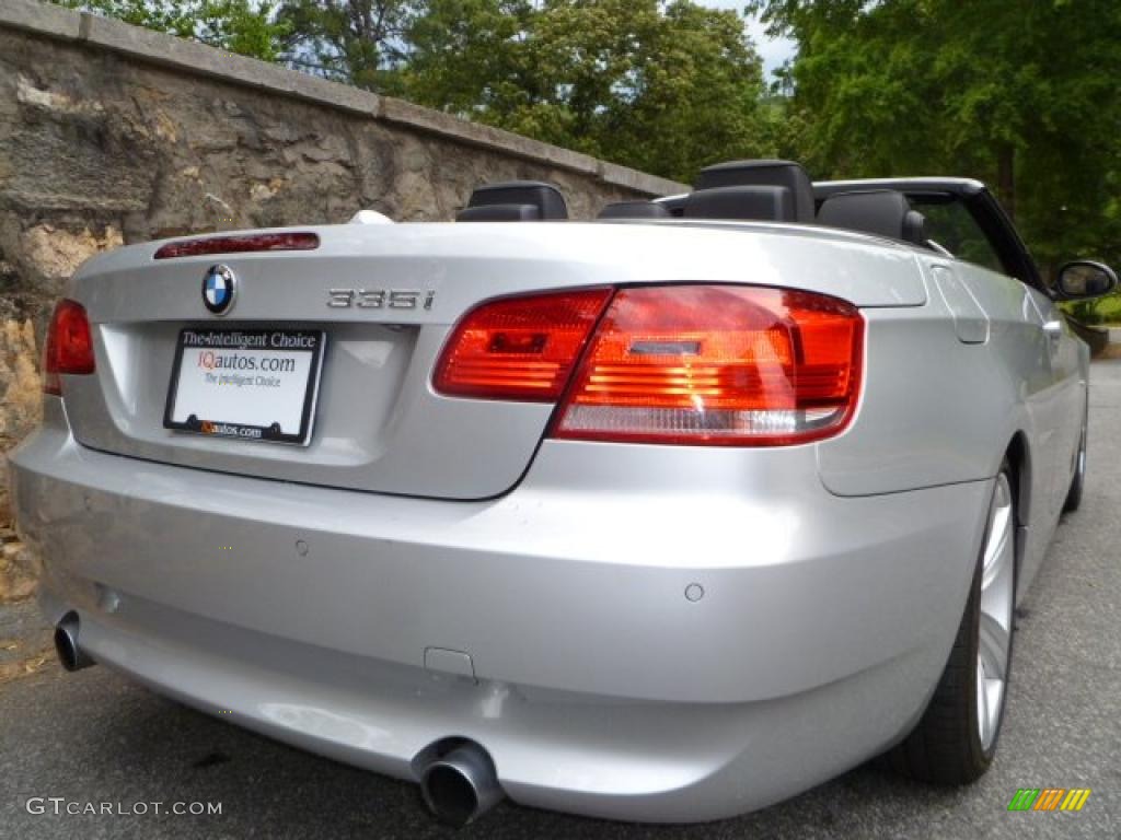 2007 3 Series 335i Convertible - Titanium Silver Metallic / Black photo #21