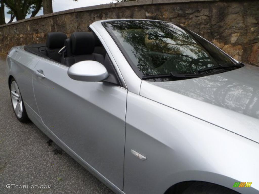 2007 3 Series 335i Convertible - Titanium Silver Metallic / Black photo #23