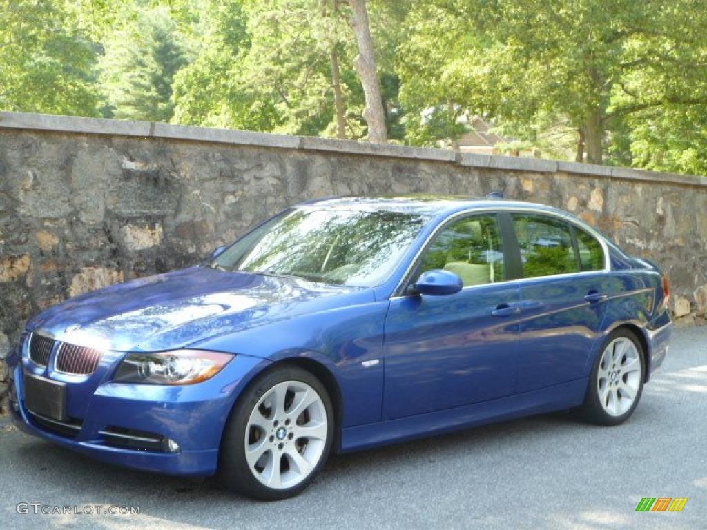 2008 3 Series 335i Sedan - Montego Blue Metallic / Black photo #3