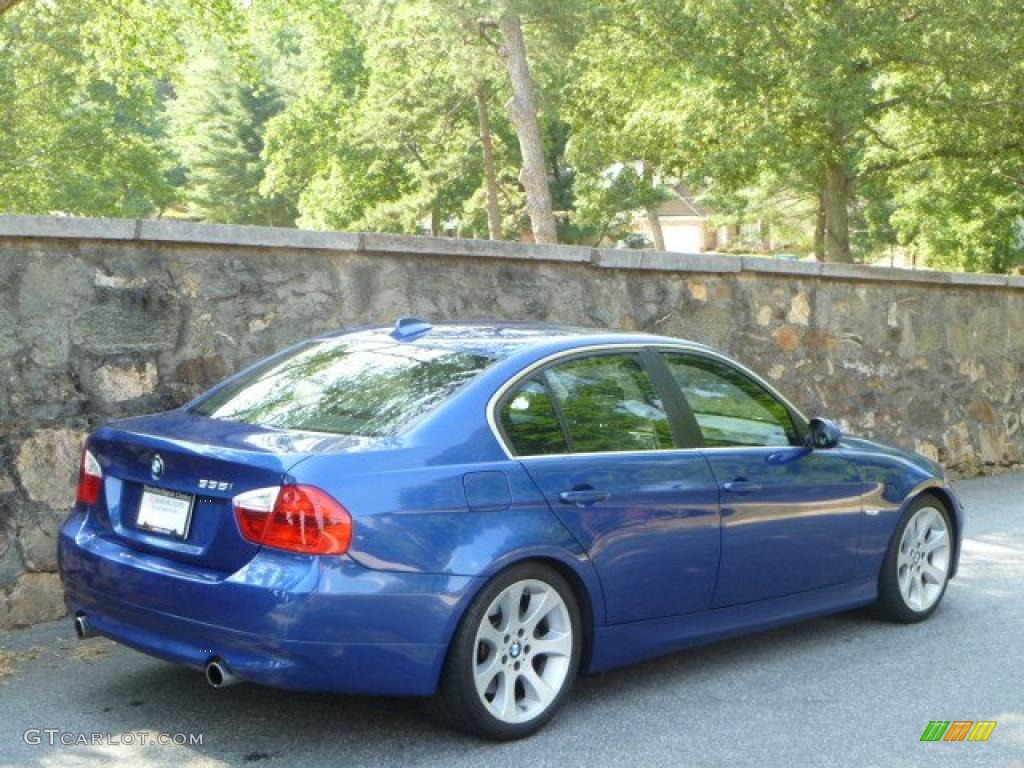 2008 3 Series 335i Sedan - Montego Blue Metallic / Black photo #4