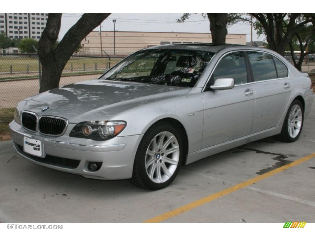 Silver bmw 750li