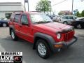 2004 Flame Red Jeep Liberty Sport 4x4  photo #1