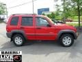 2004 Flame Red Jeep Liberty Sport 4x4  photo #8