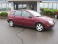 2007 Dark Toreador Red Metallic Ford Focus ZX5 SES Hatchback  photo #6