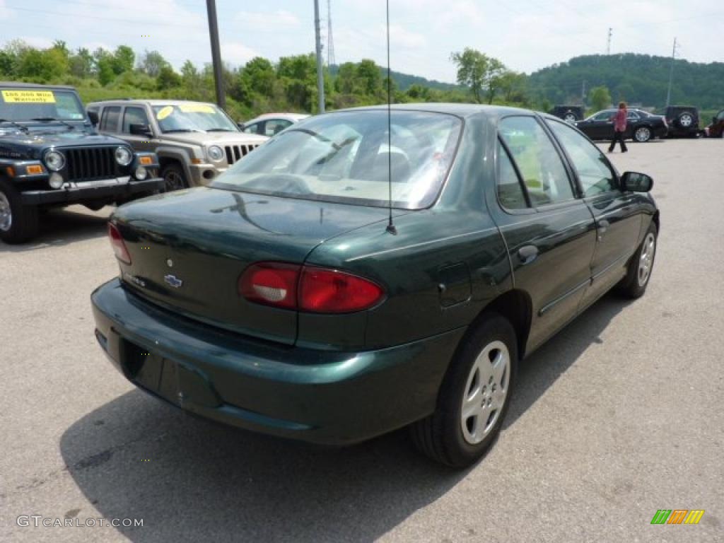 2002 Cavalier LS Sedan - Forest Green Metallic / Neutral photo #4