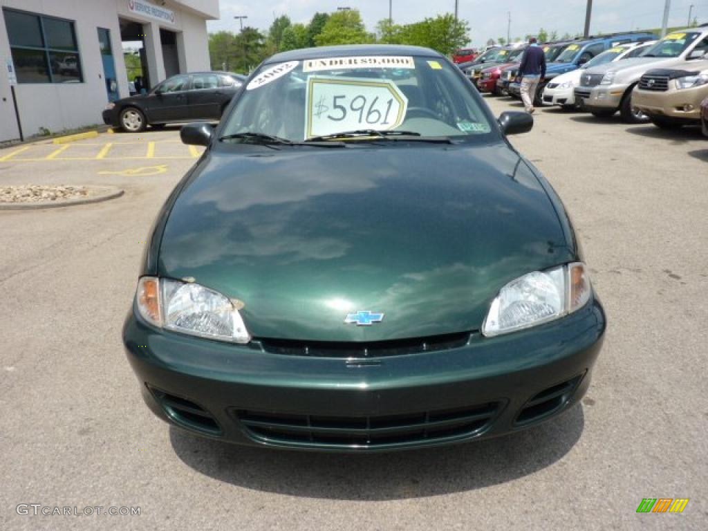 2002 Cavalier LS Sedan - Forest Green Metallic / Neutral photo #7