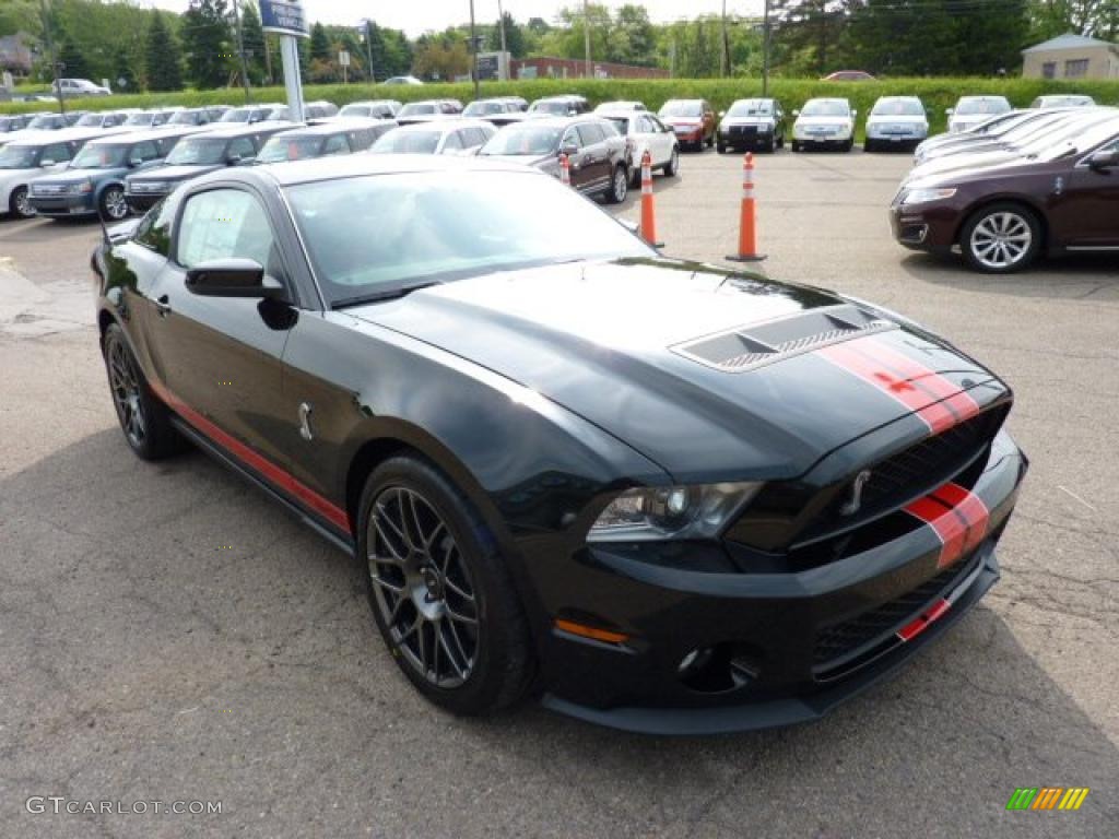 Black 2012 Ford Mustang Shelby GT500 SVT Performance Package Coupe Exterior Photo #49817820