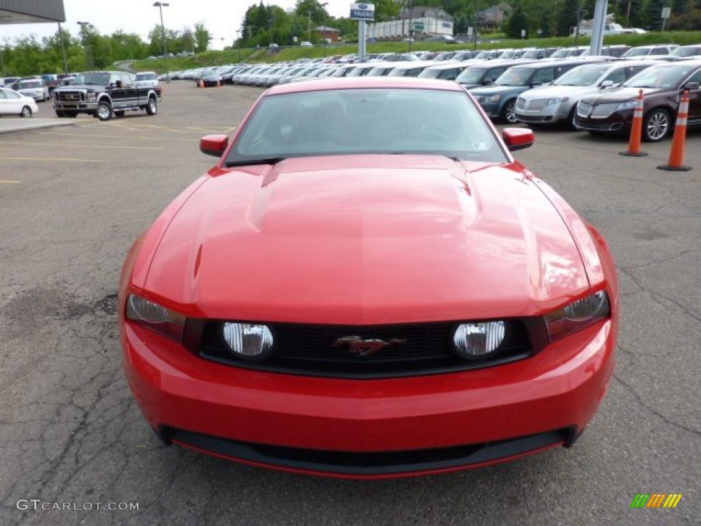 2011 Mustang GT Premium Coupe - Race Red / Charcoal Black photo #7