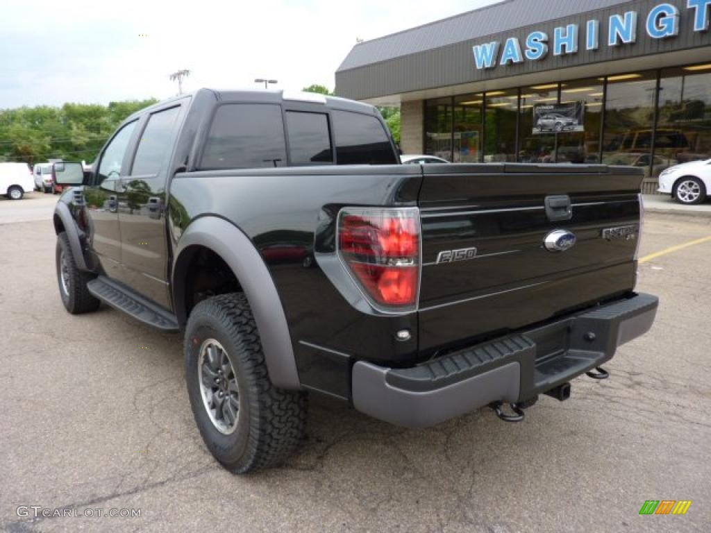 2011 F150 SVT Raptor SuperCrew 4x4 - Tuxedo Black Metallic / Raptor Black photo #2