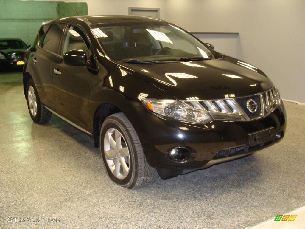 2009 Murano SL AWD - Super Black / Black photo #4