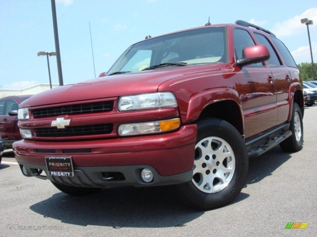 2005 Tahoe Z71 4x4 - Sport Red Metallic / Tan/Neutral photo #1