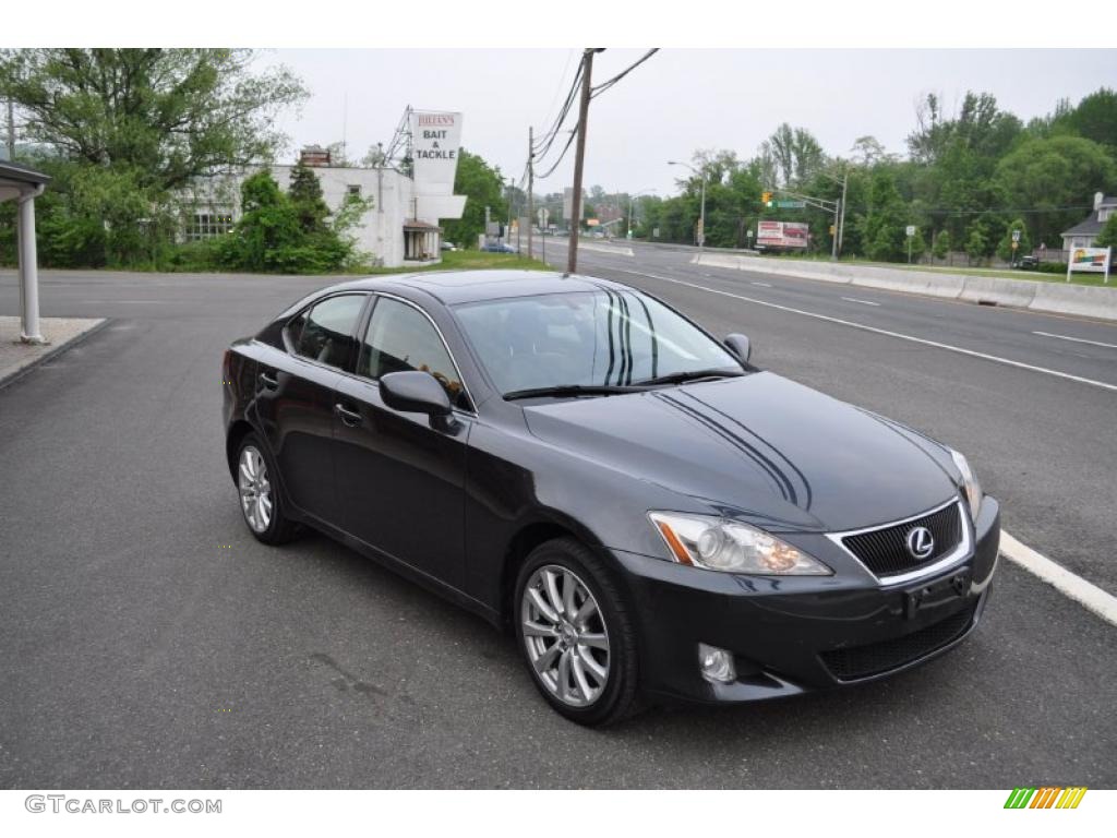 2006 IS 250 AWD - Smoky Granite Mica / Black photo #2