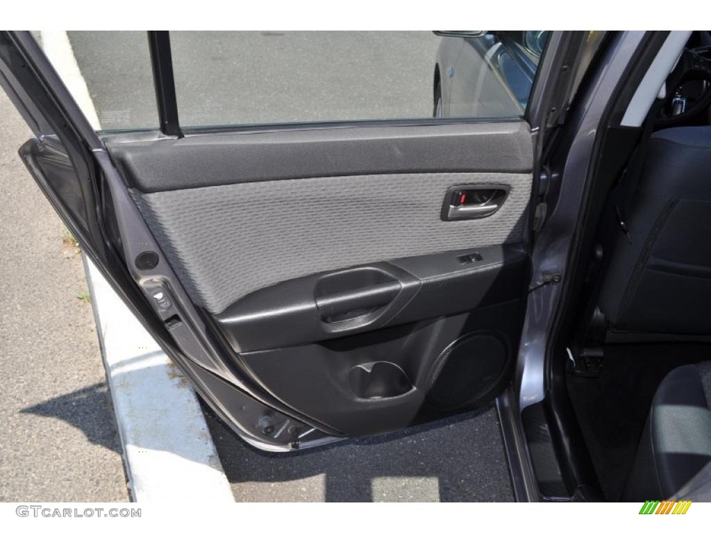 2005 Mazda MAZDA3 i Sedan Black Door Panel Photo #49824138